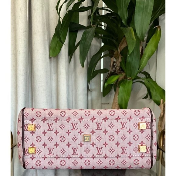 👛  AUTHENTIC LOUIS VUITTON JOSEPHINE PM BORDEAUX MIN LIN SPEEDY - Picture 6 of 14